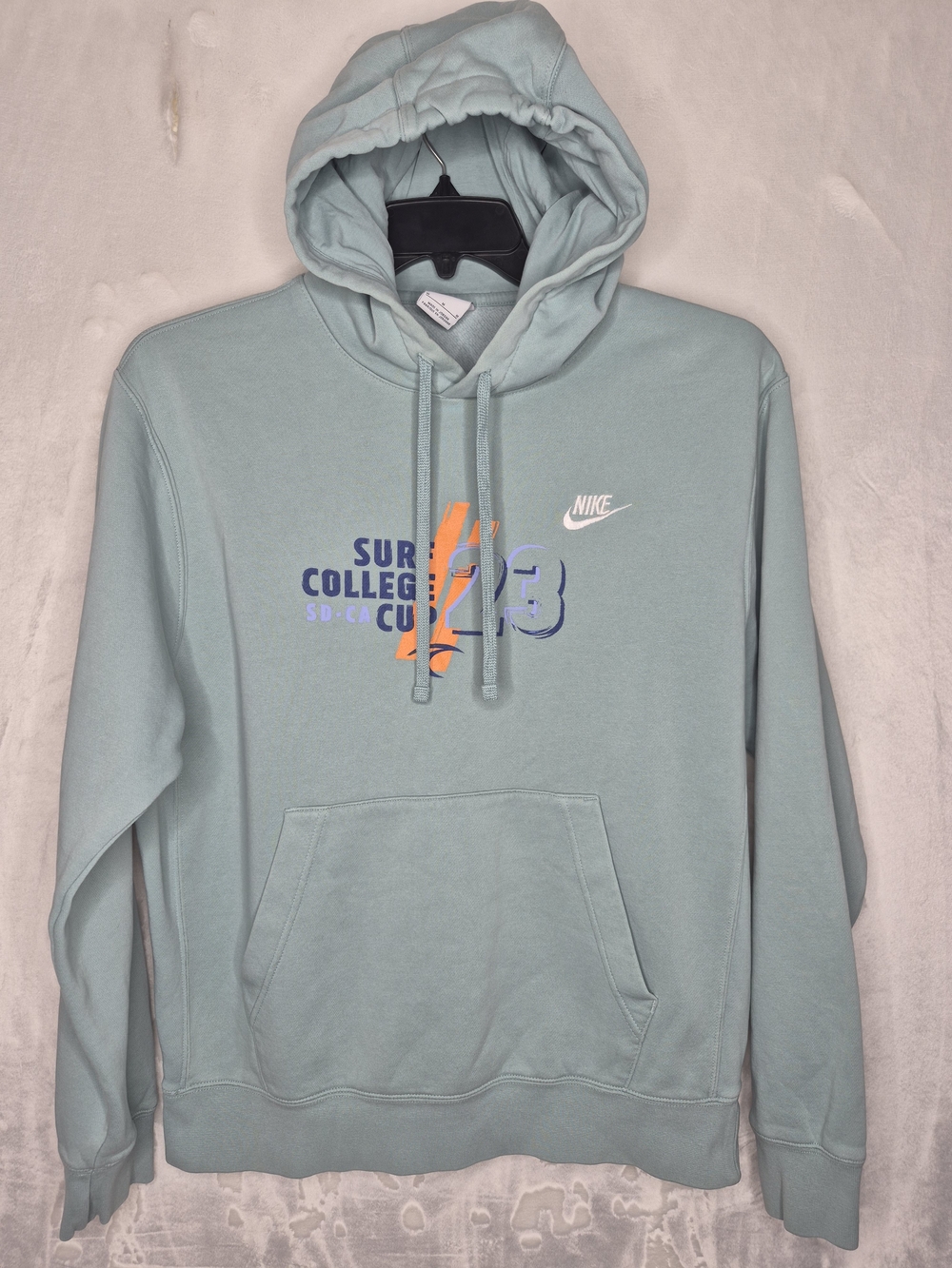 Nike Surf College Cup 23 Graphic Pullover Hoodie Mint Green Mens Medium